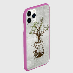 Чехол iPhone 11 Pro матовый Three Days Grace: Tree, цвет: 3D-фиолетовый — фото 2
