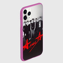 Чехол iPhone 11 Pro матовый АлисА: Трасса E95, цвет: 3D-фиолетовый — фото 2