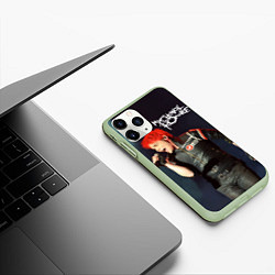 Чехол iPhone 11 Pro матовый Gerard Way, цвет: 3D-салатовый — фото 2