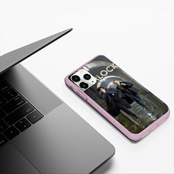Чехол iPhone 11 Pro матовый Sherlock Break, цвет: 3D-розовый — фото 2