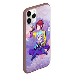 Чехол iPhone 11 Pro матовый No Game No Life, цвет: 3D-коричневый — фото 2