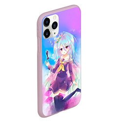 Чехол iPhone 11 Pro матовый No Game No Life, цвет: 3D-розовый — фото 2