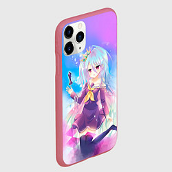 Чехол iPhone 11 Pro матовый No Game No Life, цвет: 3D-малиновый — фото 2