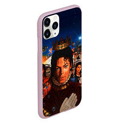 Чехол iPhone 11 Pro матовый Michael Jackson: Pop King, цвет: 3D-розовый — фото 2