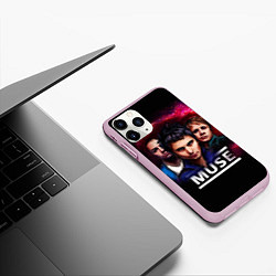 Чехол iPhone 11 Pro матовый Muse Band, цвет: 3D-розовый — фото 2