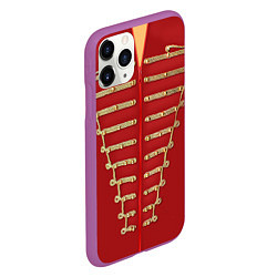 Чехол iPhone 11 Pro матовый Пиджак Майкла Джексона, цвет: 3D-фиолетовый — фото 2