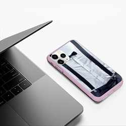 Чехол iPhone 11 Pro матовый Рубашка с подтяжками, цвет: 3D-розовый — фото 2