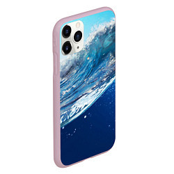 Чехол iPhone 11 Pro матовый Стихия воды, цвет: 3D-розовый — фото 2