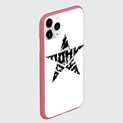 Чехол iPhone 11 Pro матовый Тони Раут звезда, цвет: 3D-малиновый — фото 2