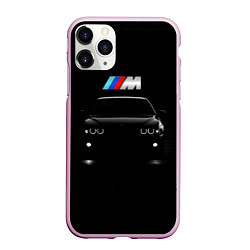 Чехол iPhone 11 Pro матовый BMW, цвет: 3D-розовый