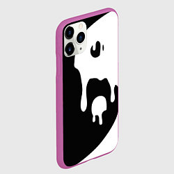 Чехол iPhone 11 Pro матовый Инь Янь, цвет: 3D-фиолетовый — фото 2