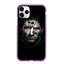 Чехол iPhone 11 Pro матовый Messi Black, цвет: 3D-фиолетовый