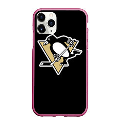 Чехол iPhone 11 Pro матовый Pittsburgh Penguins: Crosby, цвет: 3D-малиновый