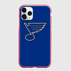 Чехол iPhone 11 Pro матовый St Louis Blues: Tarasenko 91, цвет: 3D-малиновый