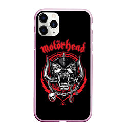 Чехол iPhone 11 Pro матовый Motorhead, цвет: 3D-розовый