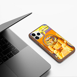 Чехол iPhone 11 Pro матовый Iron Maiden: Pharaon, цвет: 3D-коричневый — фото 2