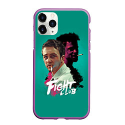 Чехол iPhone 11 Pro матовый Fight Club Stories, цвет: 3D-фиолетовый