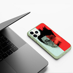 Чехол iPhone 11 Pro матовый Norton: White & Red, цвет: 3D-салатовый — фото 2