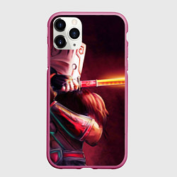 Чехол iPhone 11 Pro матовый Juggernaut, цвет: 3D-малиновый