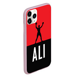 Чехол iPhone 11 Pro матовый Ali Boxing, цвет: 3D-розовый — фото 2