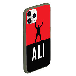 Чехол iPhone 11 Pro матовый Ali Boxing, цвет: 3D-темно-зеленый — фото 2