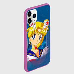 Чехол iPhone 11 Pro матовый Сейлор Мун, цвет: 3D-фиолетовый — фото 2