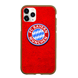 Чехол iPhone 11 Pro матовый Bayern FC, цвет: 3D-коричневый