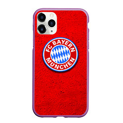 Чехол iPhone 11 Pro матовый Bayern FC, цвет: 3D-фиолетовый