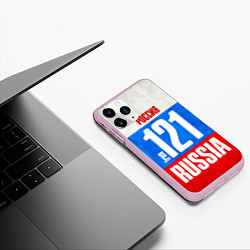 Чехол iPhone 11 Pro матовый Russia: from 121, цвет: 3D-розовый — фото 2