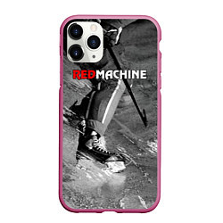 Чехол iPhone 11 Pro матовый Red maсhine, цвет: 3D-малиновый