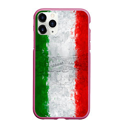 Чехол iPhone 11 Pro матовый Italian, цвет: 3D-малиновый