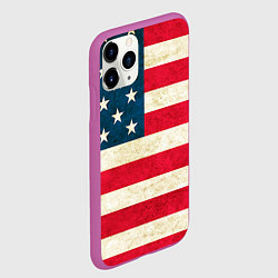 Чехол iPhone 11 Pro матовый США, цвет: 3D-фиолетовый — фото 2