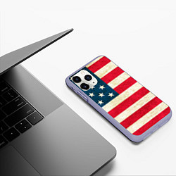 Чехол iPhone 11 Pro матовый США, цвет: 3D-светло-сиреневый — фото 2