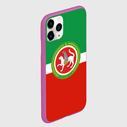 Чехол iPhone 11 Pro матовый Татарстан: флаг, цвет: 3D-фиолетовый — фото 2