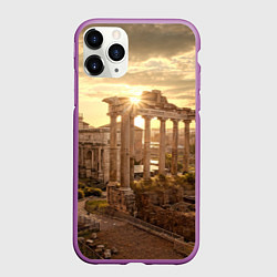 Чехол iPhone 11 Pro матовый Римское солнце, цвет: 3D-фиолетовый