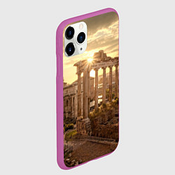 Чехол iPhone 11 Pro матовый Римское солнце, цвет: 3D-фиолетовый — фото 2