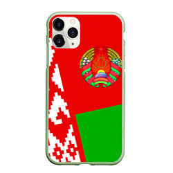 Чехол iPhone 11 Pro матовый Патриот Беларуси, цвет: 3D-салатовый