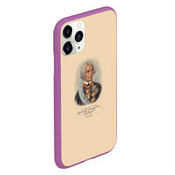 Чехол iPhone 11 Pro матовый Александр Суворов 1730-1800, цвет: 3D-фиолетовый — фото 2
