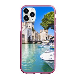 Чехол iPhone 11 Pro матовый Италия, цвет: 3D-малиновый