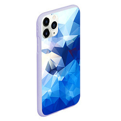 Чехол iPhone 11 Pro матовый Абстракция, цвет: 3D-светло-сиреневый — фото 2