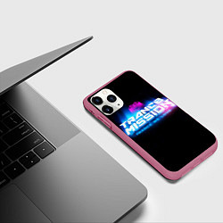 Чехол iPhone 11 Pro матовый Trancemission: Trance we love, цвет: 3D-малиновый — фото 2