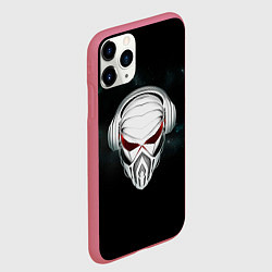 Чехол iPhone 11 Pro матовый Пиратская станция, цвет: 3D-малиновый — фото 2