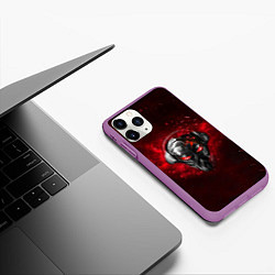 Чехол iPhone 11 Pro матовый Pirate Station: Blood Face, цвет: 3D-фиолетовый — фото 2