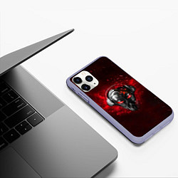 Чехол iPhone 11 Pro матовый Pirate Station: Blood Face, цвет: 3D-светло-сиреневый — фото 2