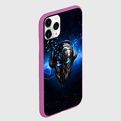 Чехол iPhone 11 Pro матовый Pirate Station: Blue Space, цвет: 3D-фиолетовый — фото 2