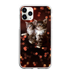 Чехол iPhone 11 Pro матовый Котята, цвет: 3D-белый