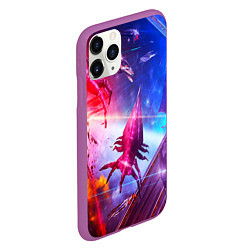 Чехол iPhone 11 Pro матовый Mass effect, цвет: 3D-фиолетовый — фото 2