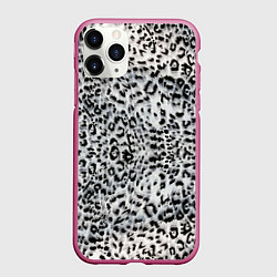 Чехол iPhone 11 Pro матовый White Jaguar, цвет: 3D-малиновый