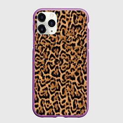 Чехол iPhone 11 Pro матовый Jaguar, цвет: 3D-фиолетовый