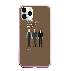 Чехол iPhone 11 Pro матовый We'll cut them a smile each, цвет: 3D-розовый